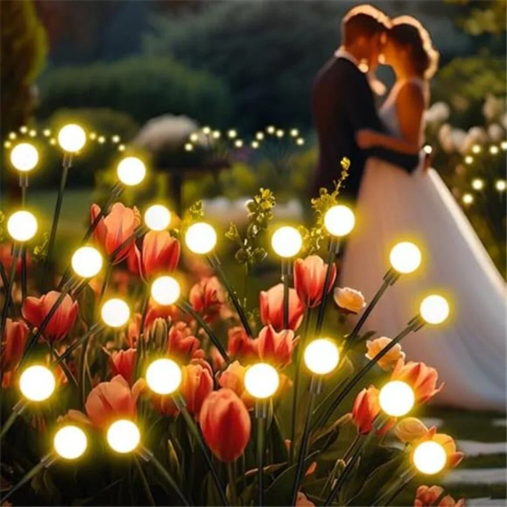 Solar Garden Lights Outdoor 4 Pack 32LED Waterproof Fairy Lights Yard Patio Deco